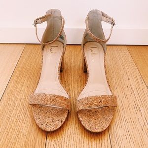 Lulu’s Cork Sandal with 2-inch Block Heel